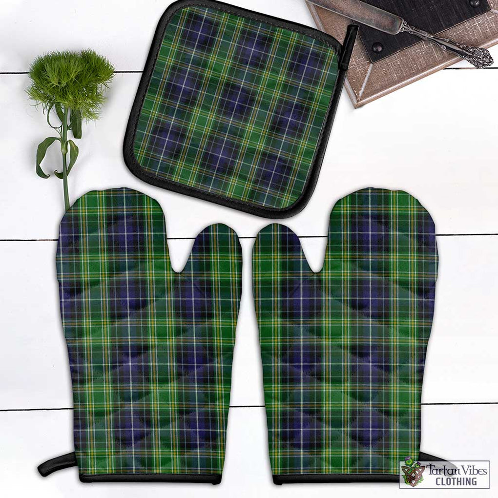 McKellar Tartan Combo Oven Mitt & Pot-Holder Black - Tartan Vibes Clothing