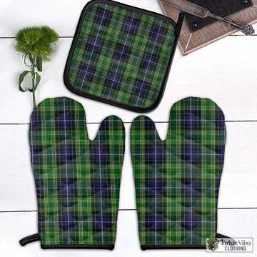 McKellar Tartan Combo Oven Mitt & Pot-Holder Black - Tartan Vibes Clothing