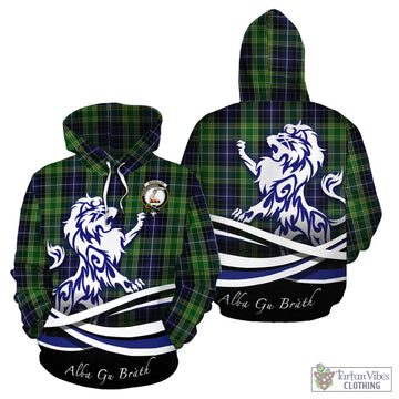 McKellar Tartan Hoodie with Alba Gu Brath Regal Lion Emblem - Tartan Vibes Clothing