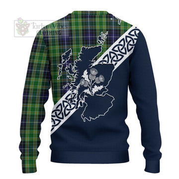 McKellar Tartan Ugly Sweater Featuring Thistle and Scotland Map - Tartan Vibes Clothing