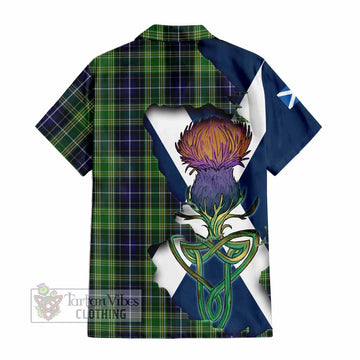 McKellar Tartan Family Crest Hawaiian Shirt Scottish Thistle Celtic Inspired - Tartan Vibes Clothing