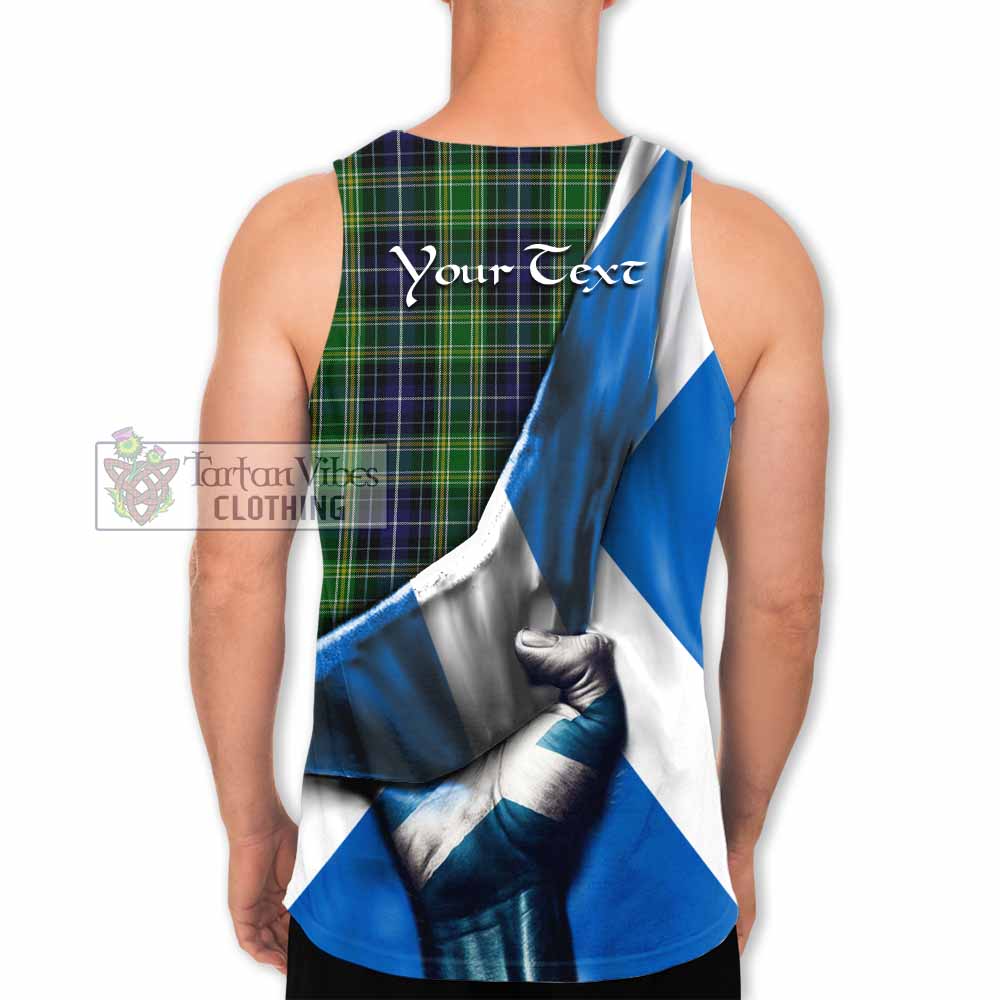 McKellar Tartan Men's Tank Top with Family Crest Scotland Patriotic Style - Tartan Vibes Clothing