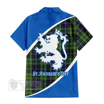 McKellar Family Crest Tartan Hawaiian Shirt Celebrate Saint Andrew's Day in Style - Tartan Vibes Clothing