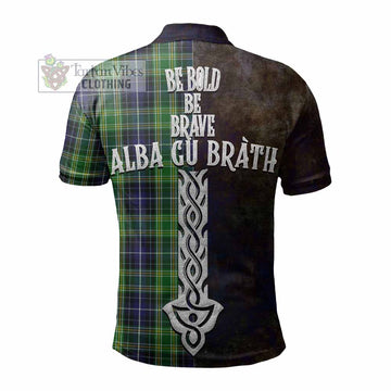 McKellar Tartan Family Crest Polo Shirt Alba Gu Brath Be Brave Lion Ancient Style