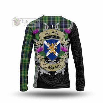 McKellar Tartan Family Crest Long Sleeve T-Shirt Lion Rampant Royal Thistle Shield Celtic Inspired - Tartan Vibes Clothing