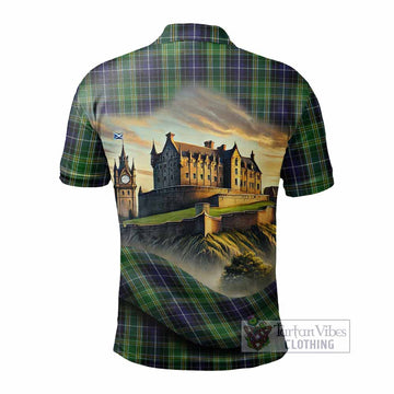 McKellar Tartan Family Crest Polo Shirt with Scottish Ancient Castle Style - Tartan Vibes Clothing