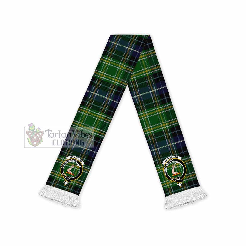 McKellar Tartan Ruffneck Scarf with Family Crest - Tartan Vibes Clothing