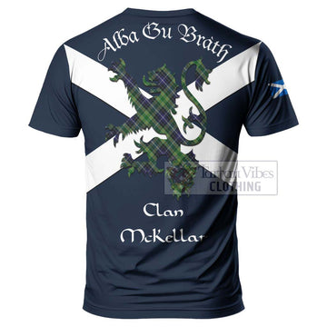 McKellar Tartan Lion Rampant T-Shirt Proudly Display Your Heritage with Alba Gu Brath and Clan Name - Tartan Vibes Clothing