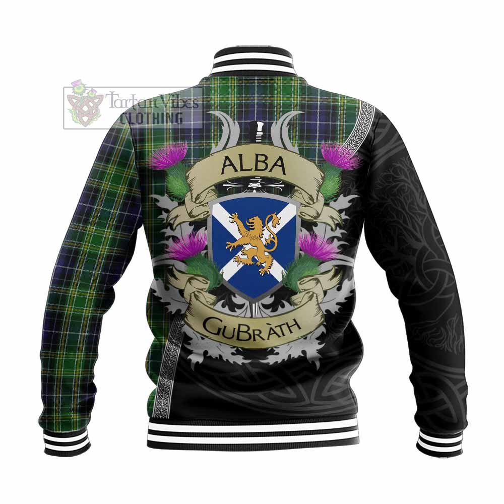 McKellar Tartan Family Crest Baseball Jacket Lion Rampant Royal Thistle Shield Celtic Inspired - Tartan Vibes Clothing