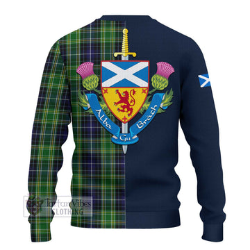 McKellar Tartan Ugly Sweater Alba with Scottish Lion Royal Arm Half Style - Tartan Vibes Clothing