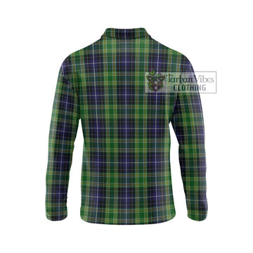 McKellar Tartan Long Sleeve Polo Shirt with Family Crest DNA In Me Style - Tartan Vibes Clothing