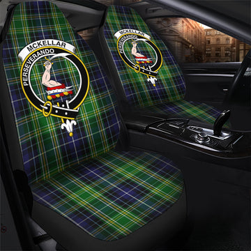 McKellar Tartan Car Seat Cover with Family Crest - Tartan Vibes Clothing