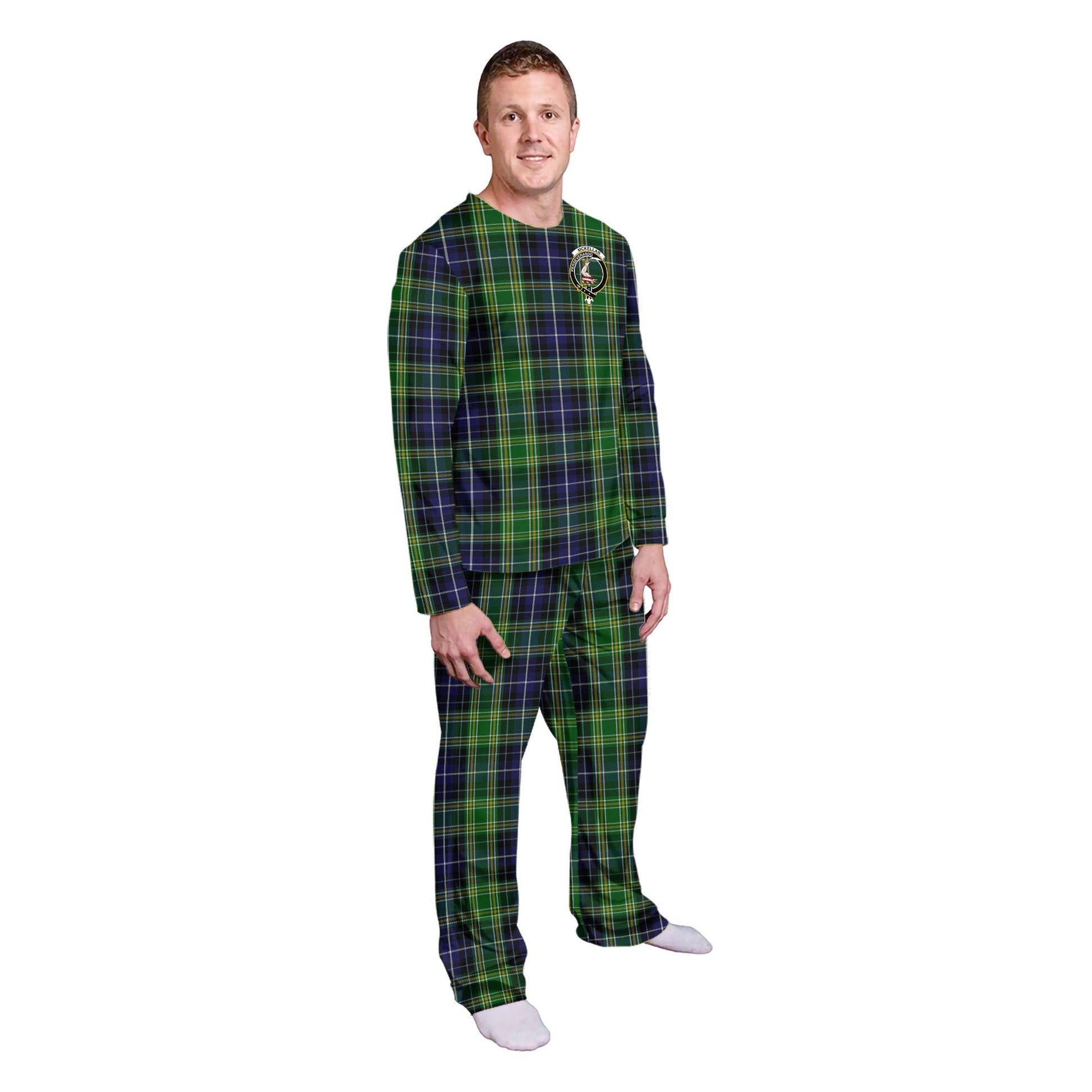 McKellar Tartan Pajamas Family Set with Family Crest - Tartanvibesclothing