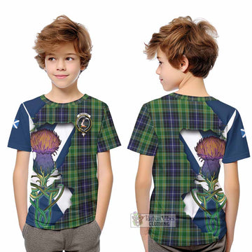 McKellar Tartan Family Crest Kid T-Shirt Scottish Thistle Celtic Inspired - Tartan Vibes Clothing