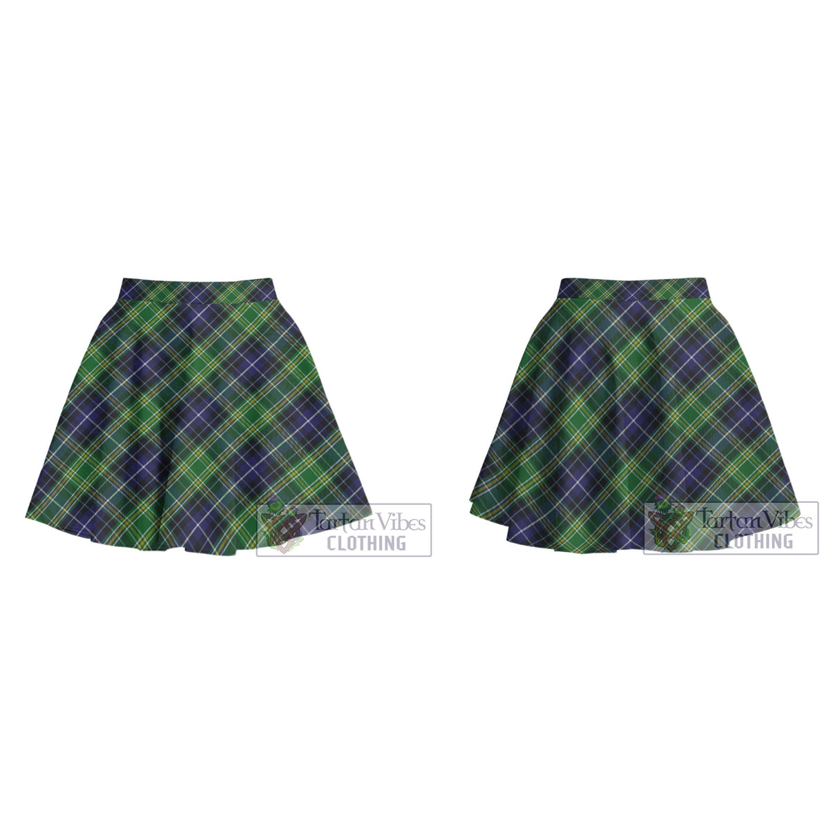McKellar Tartan Women's Plated Mini Skirt Cross Style - Tartan Vibes Clothing