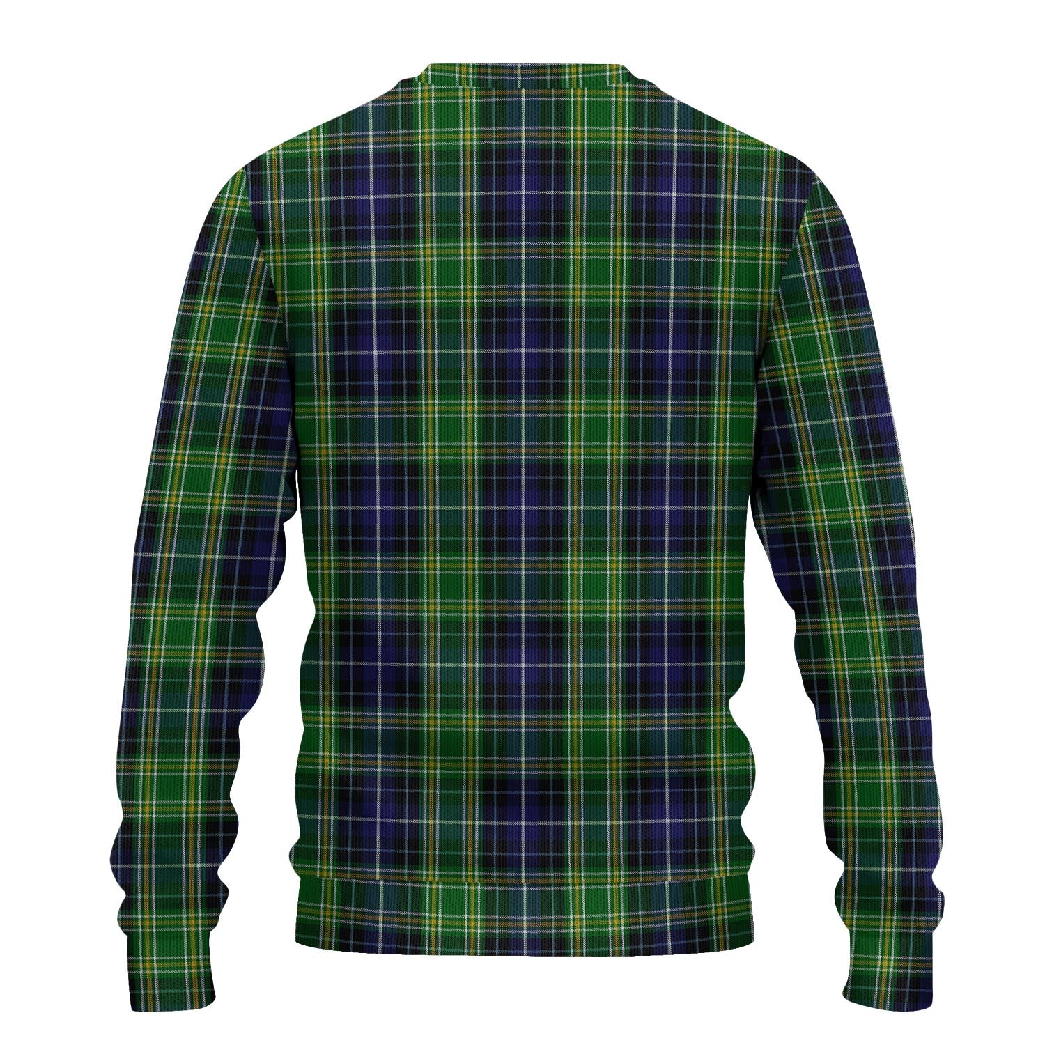 McKellar Tartan Knitted Sweater with Family Crest - Tartanvibesclothing