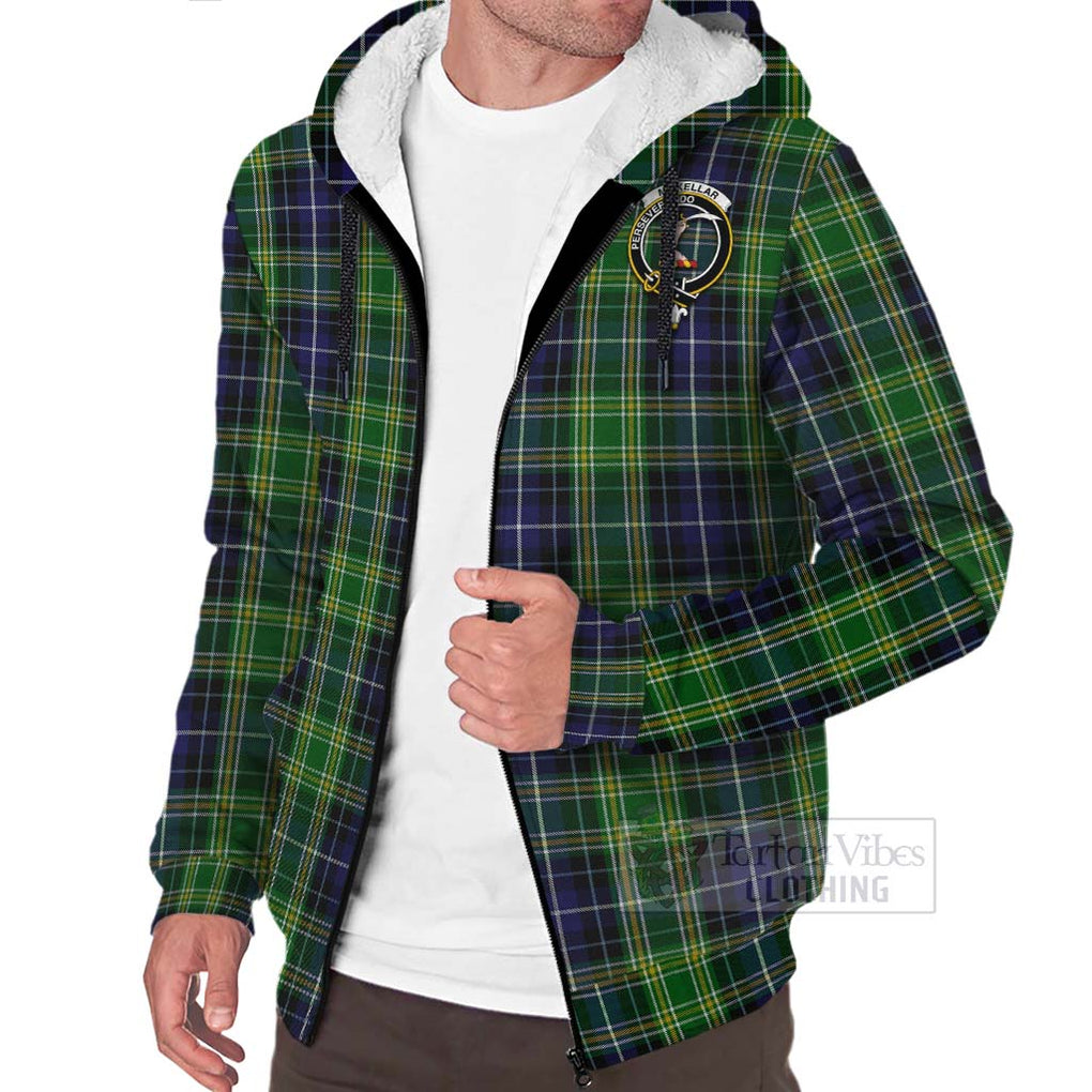 McKellar Tartan Sherpa Hoodie with Family Crest Celtic Skull Style Unisex - Tartan Vibes Clothing