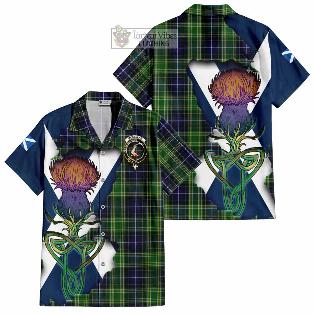 McKellar Tartan Family Crest Hawaiian Shirt Scottish Thistle Celtic Inspired - Tartan Vibes Clothing