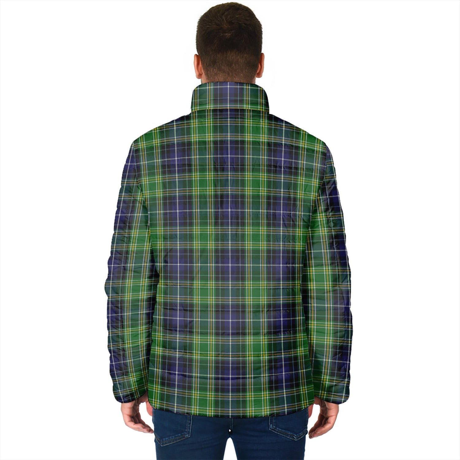 McKellar Tartan Padded Jacket with Family Crest - Tartan Vibes Clothing