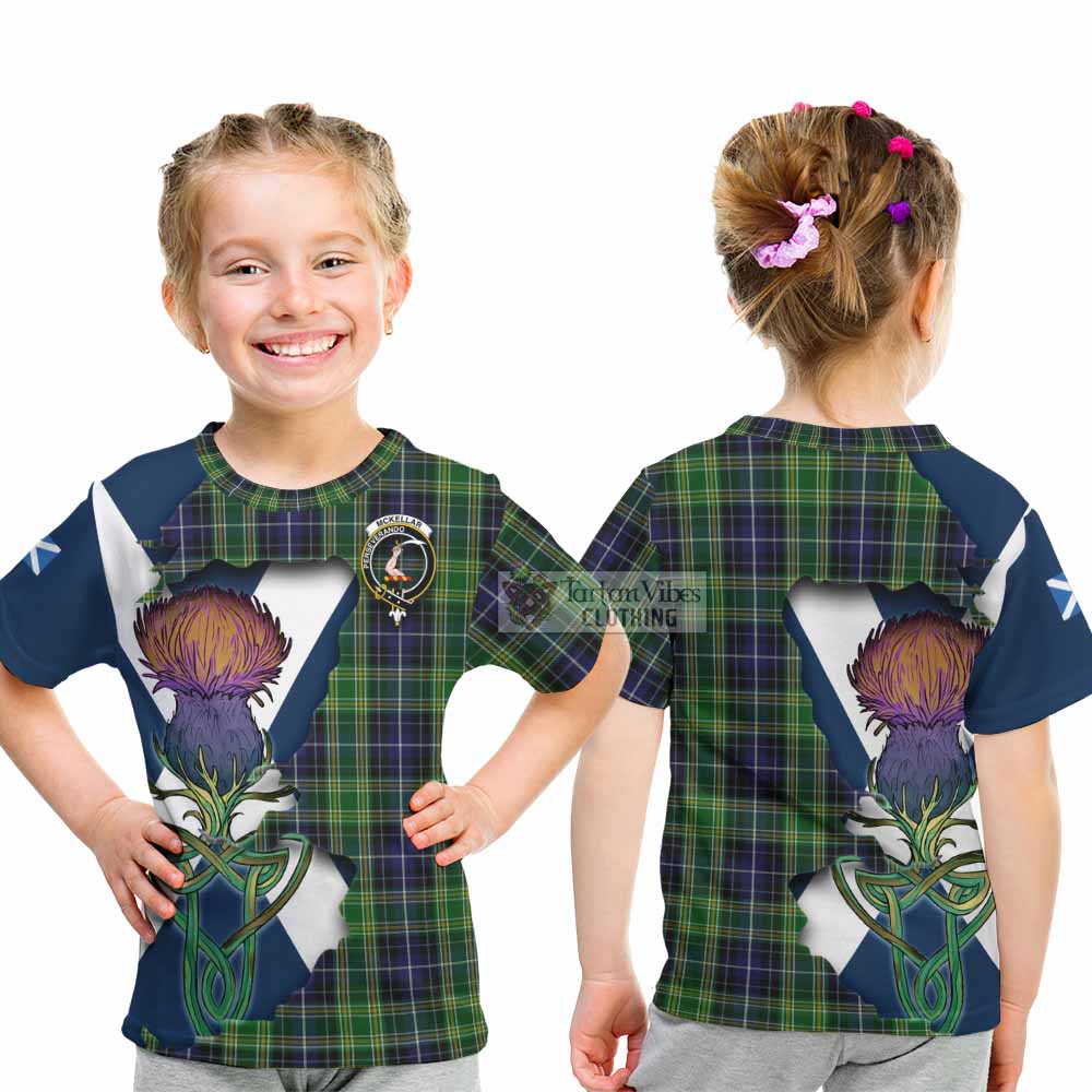 McKellar Tartan Family Crest Kid T-Shirt Scottish Thistle Celtic Inspired - Tartan Vibes Clothing