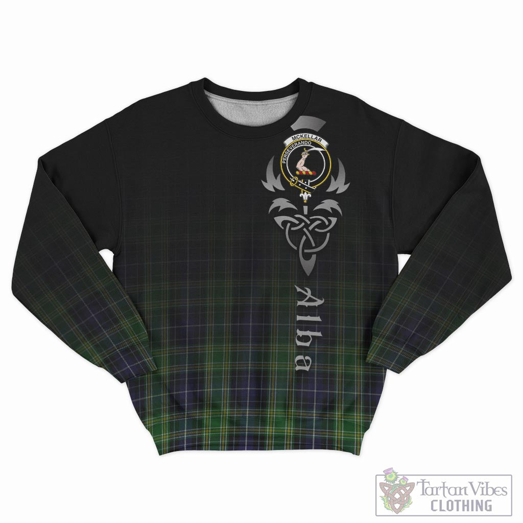 Tartan Vibes Clothing McKellar Tartan Sweatshirt Featuring Alba Gu Brath Family Crest Celtic Inspired