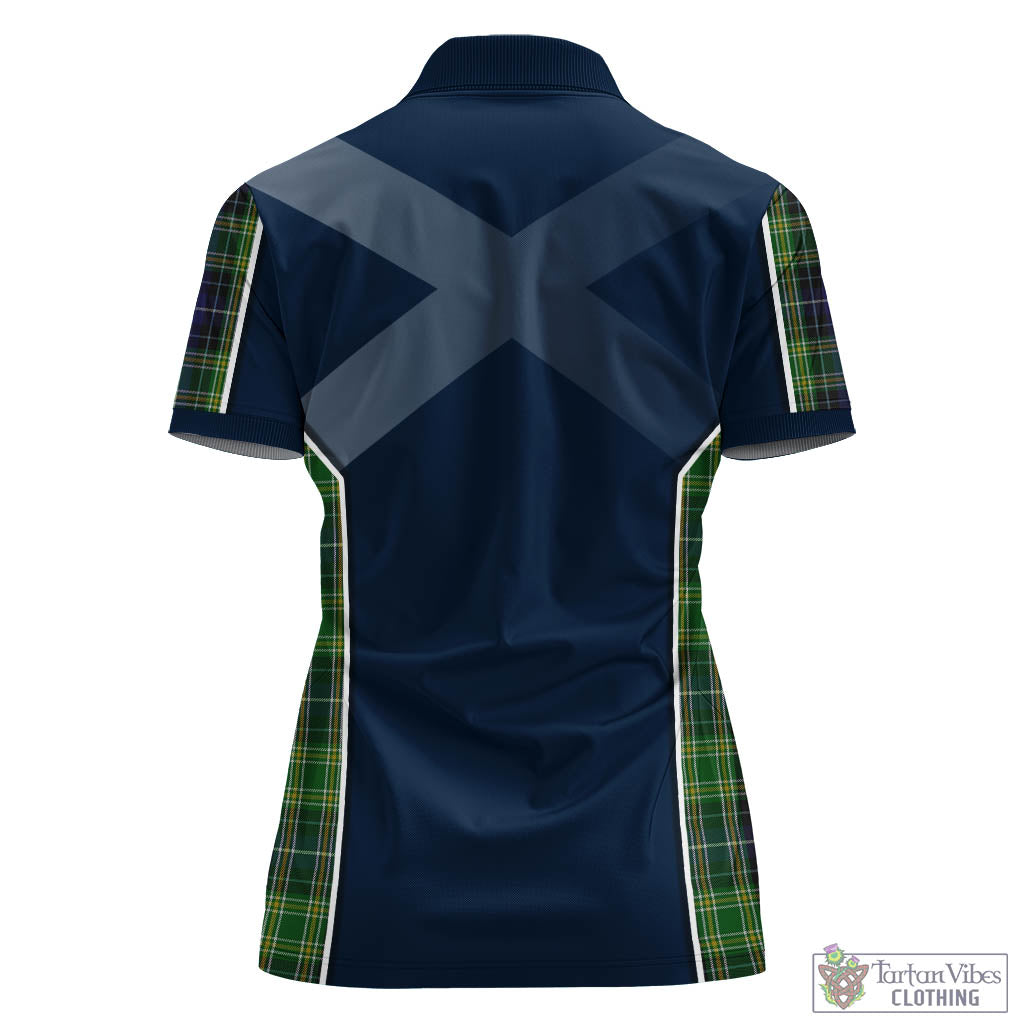 Tartan Vibes Clothing McKellar Tartan Women's Polo Shirt with Family Crest and Scottish Thistle Vibes Sport Style