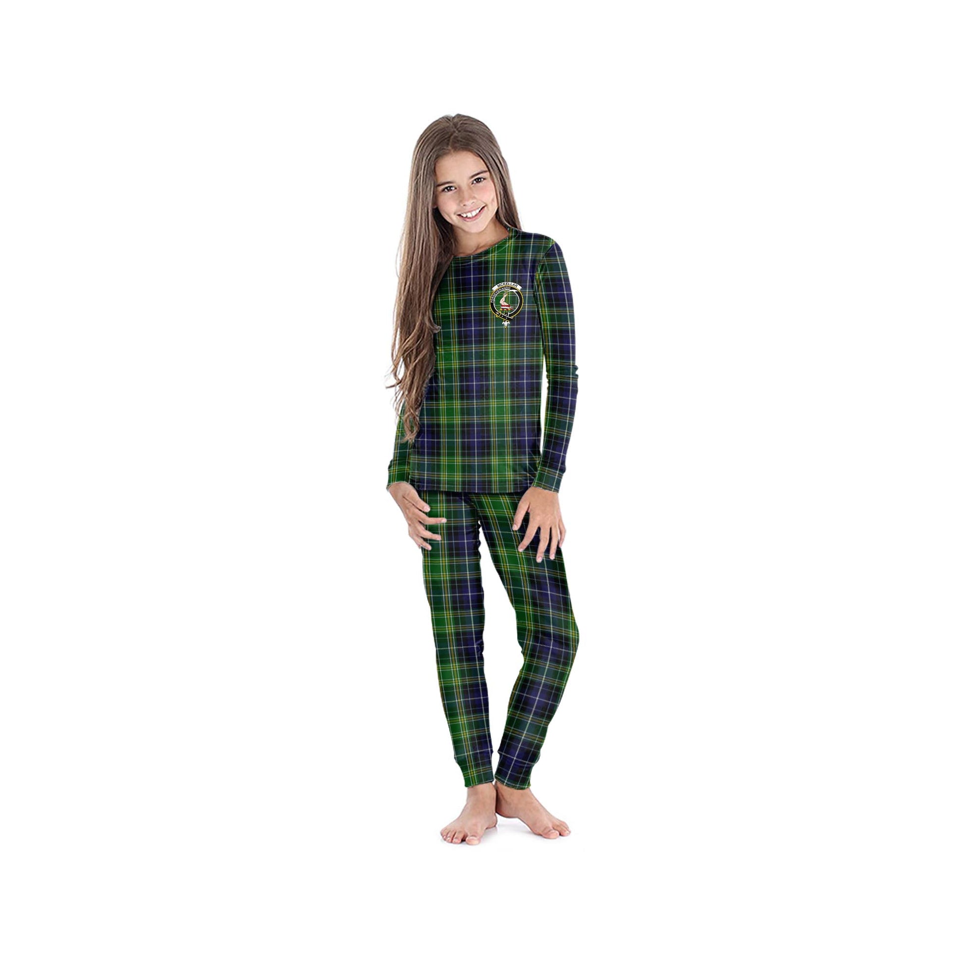 McKellar Tartan Pajamas Family Set with Family Crest - Tartanvibesclothing