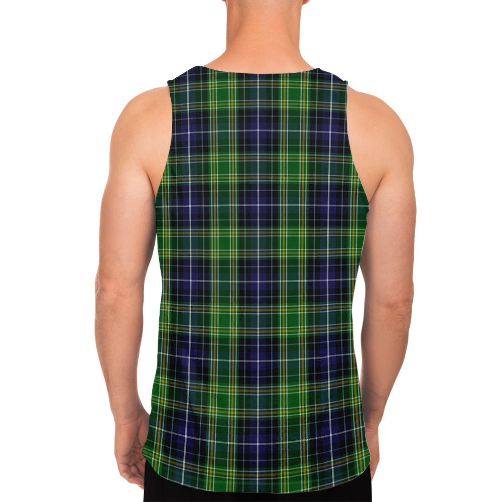 McKellar Tartan Mens Tank Top with Family Crest - Tartan Vibes Clothing