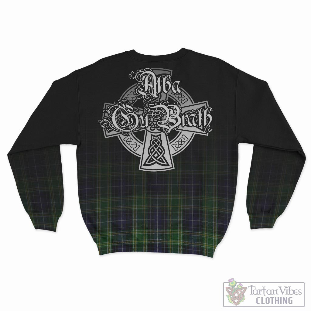 Tartan Vibes Clothing McKellar Tartan Sweatshirt Featuring Alba Gu Brath Family Crest Celtic Inspired