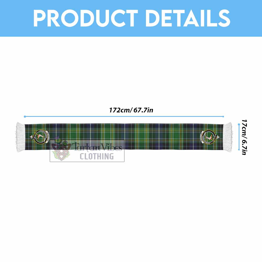 McKellar Tartan Ruffneck Scarf with Family Crest - Tartan Vibes Clothing