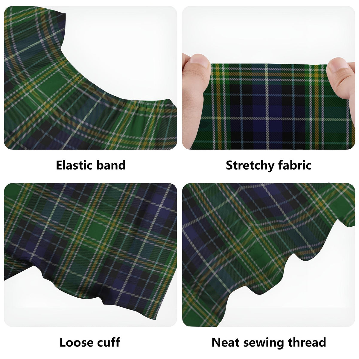 McKellar Tartan Off Shoulder Long Dress - Tartan Vibes Clothing