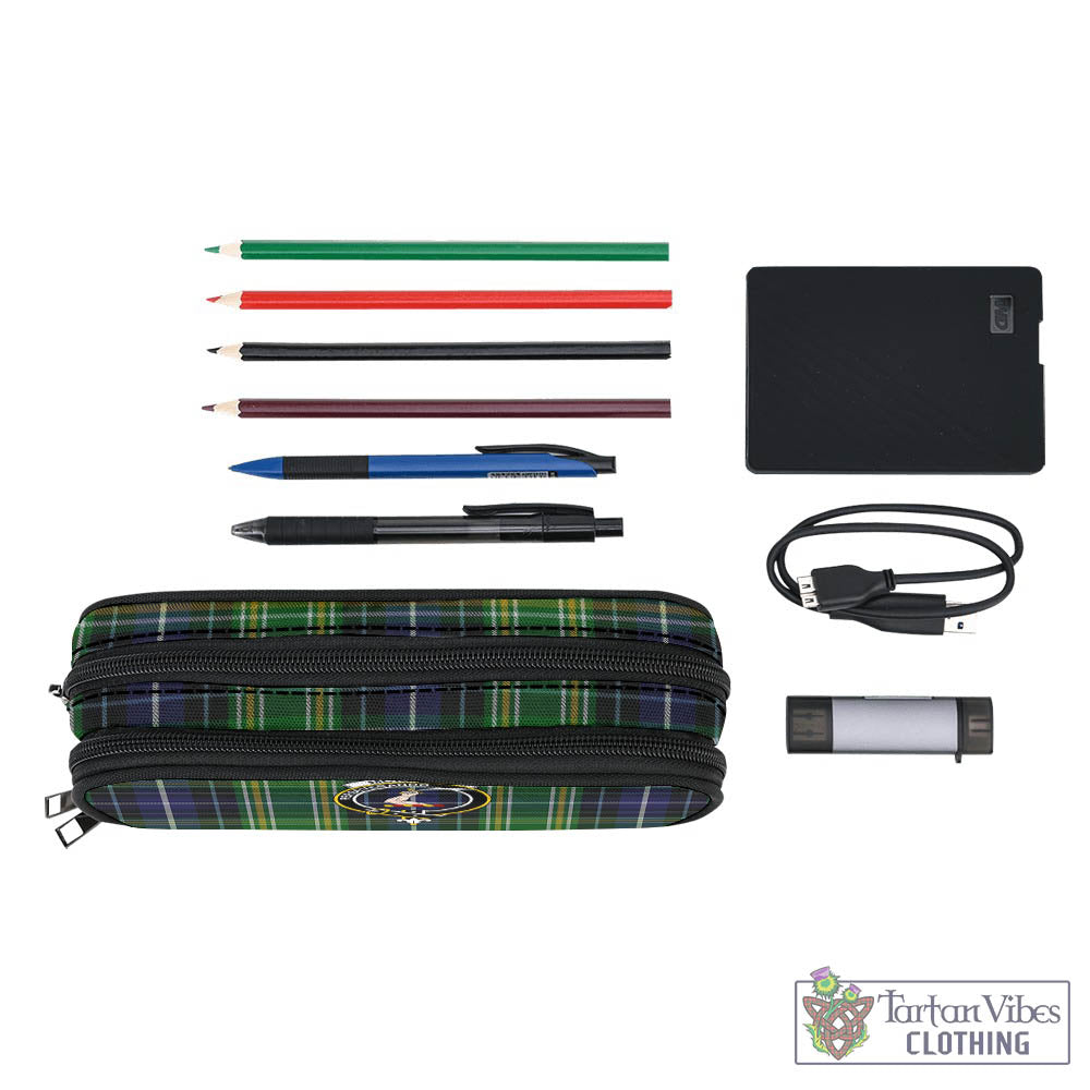 Tartan Vibes Clothing McKellar Tartan Pen and Pencil Case with Family Crest