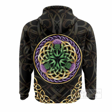 McKellar Clan Crest Hoodie Celtic Scottish Thistle - Tartan Vibes Clothing