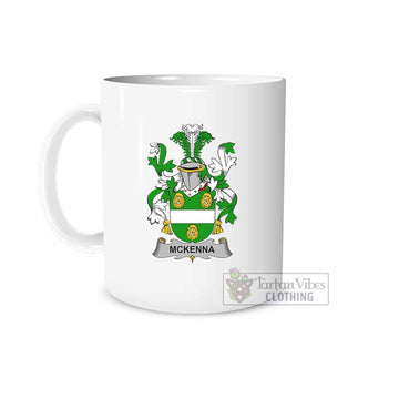 McKenna Irish Clan Coat of Arms Ceramic Mug White - 2D-tartanvibesclothing