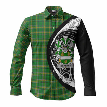 McKenna Irish Clan Long Sleeve Button Shirt Celtic Circle Style Men's Shirt S - Tartan Vibes Clothing