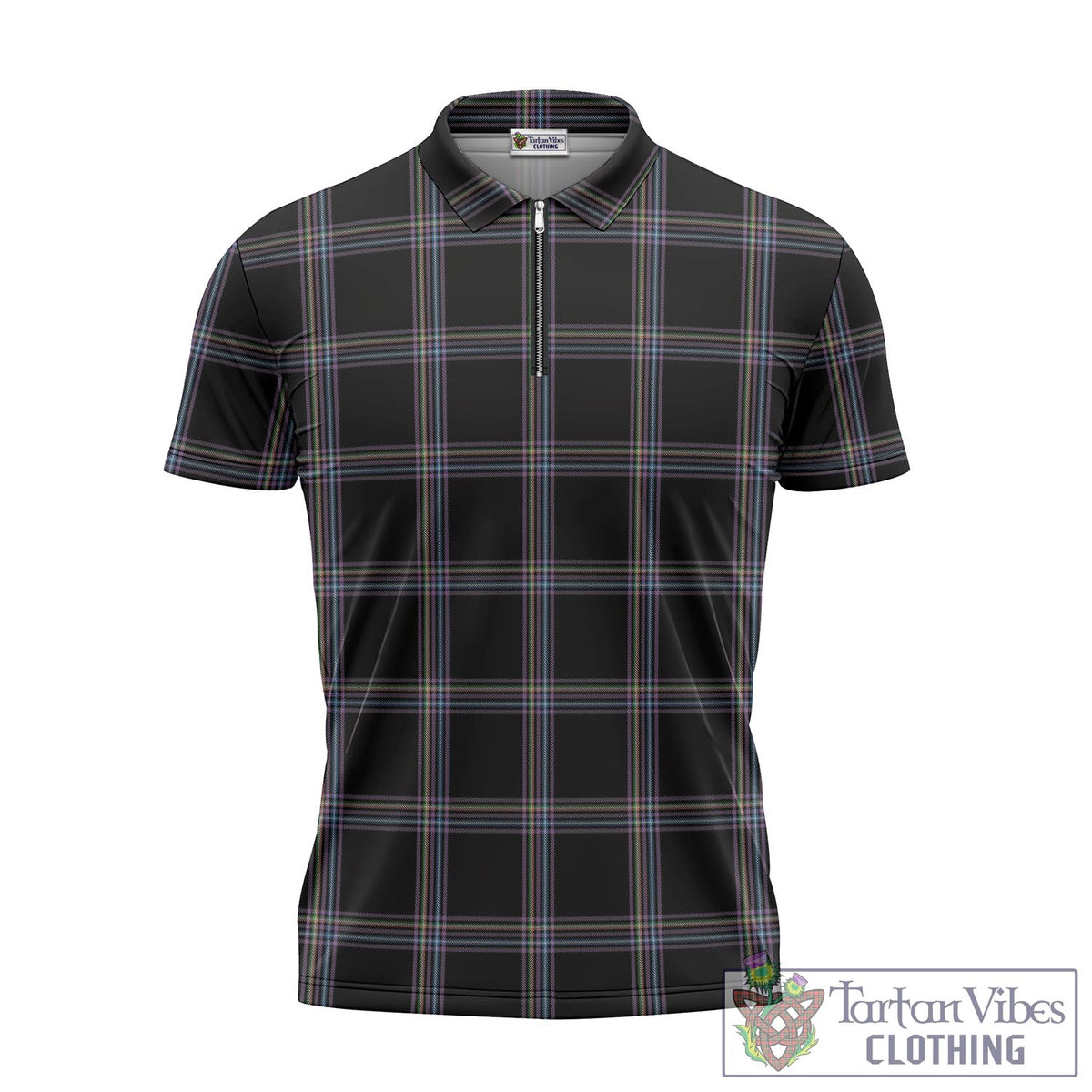 McKenna Tartan Zipper Polo Shirt - Tartan Vibes Clothing