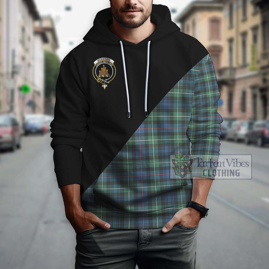 Mckenzie Ancient Tartan Hoodie with Family Crest and Military Logo Style - Tartanvibesclothing Shop