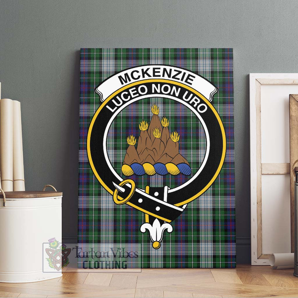 Mckenzie Dress Tartan Canvas Print Wall Art with Family Crest Without Frame - Tartan Vibes Clothing