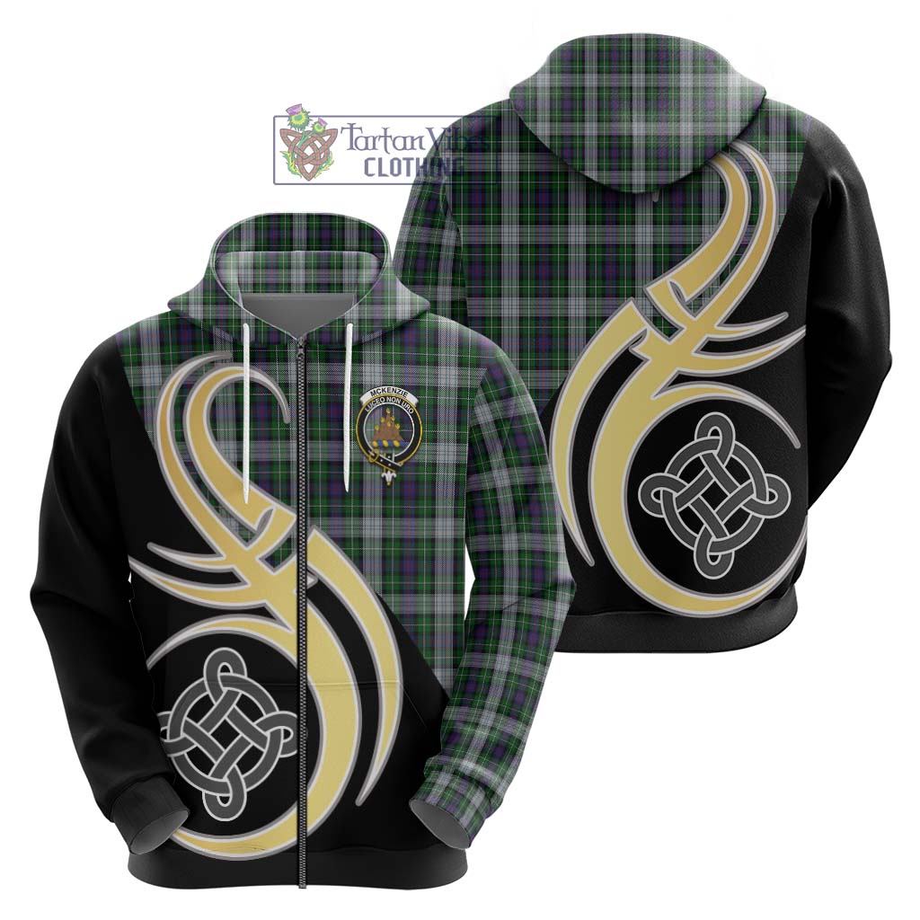 Tartan Vibes Clothing Mckenzie Dress Tartan Hoodie with Family Crest and Celtic Symbol Style