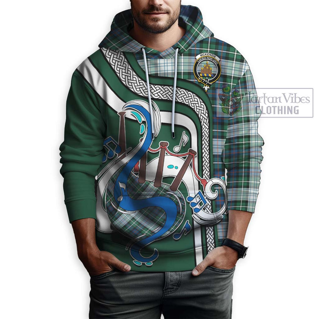 Mckenzie Dress Ancient Tartan Hoodie with Epic Bagpipe Style Zip Hoodie - Tartanvibesclothing Shop