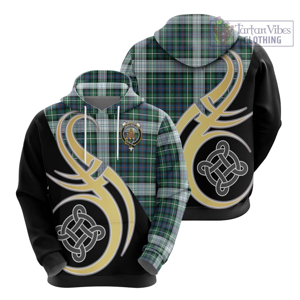 Mckenzie Dress Ancient Tartan Hoodie with Family Crest and Celtic Symbol Style - Tartan Vibes Clothing