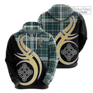 Mckenzie Dress Ancient Tartan Hoodie with Family Crest and Celtic Symbol Style