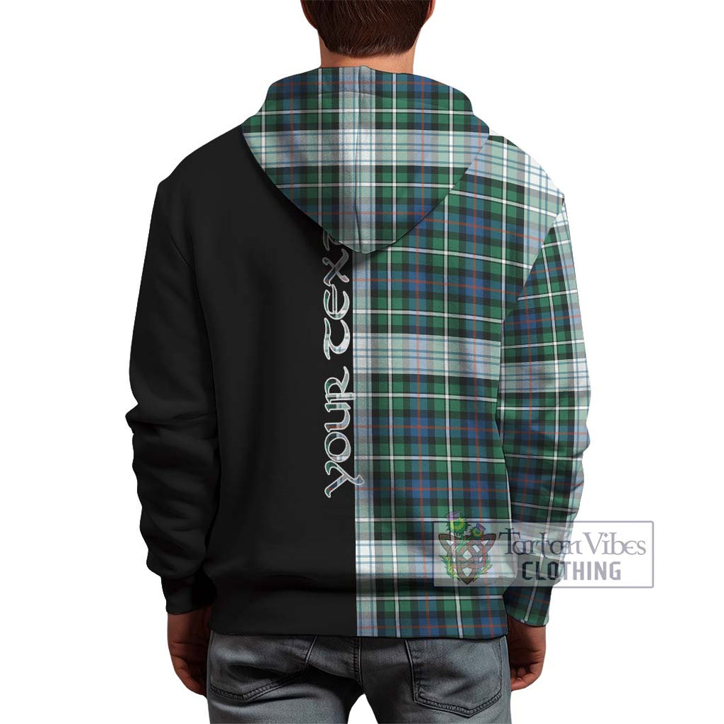 Mckenzie Dress Ancient Tartan Hoodie with Family Crest and Half Of Me Style - Tartanvibesclothing Shop