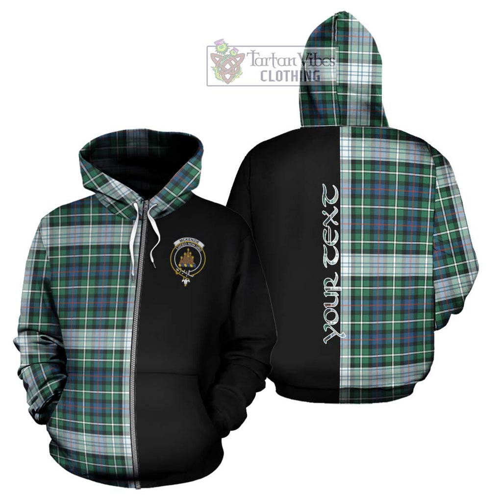 Mckenzie Dress Ancient Tartan Hoodie with Family Crest and Half Of Me Style - Tartanvibesclothing Shop