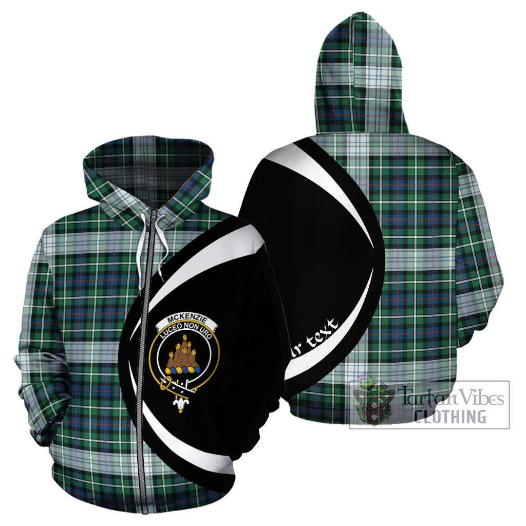 Mckenzie Dress Ancient Tartan Hoodie with Family Crest Circle Style - Tartan Vibes Clothing