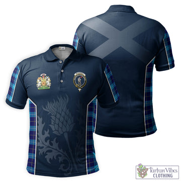 McKerrell Tartan Men's Polo Shirt with Family Crest and Scottish Thistle Vibes Sport Style Kid - Tartan Vibes Clothing