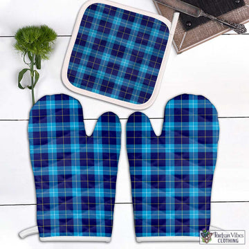 McKerrell Tartan Combo Oven Mitt & Pot-Holder White - Tartan Vibes Clothing