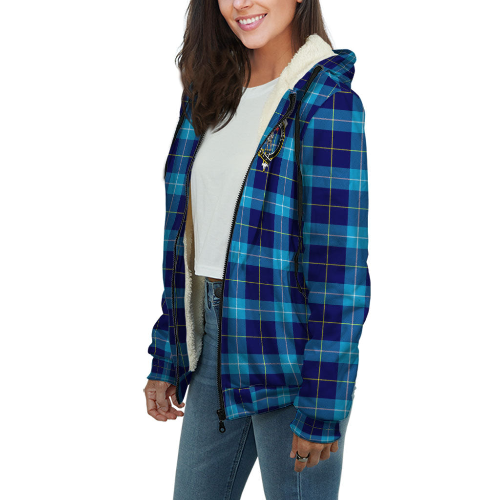McKerrell Tartan Sherpa Hoodie with Family Crest Unisex - Tartan Vibes Clothing