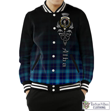 McKerrell Tartan Baseball Jacket Featuring Alba Gu Brath Family Crest Celtic Inspired