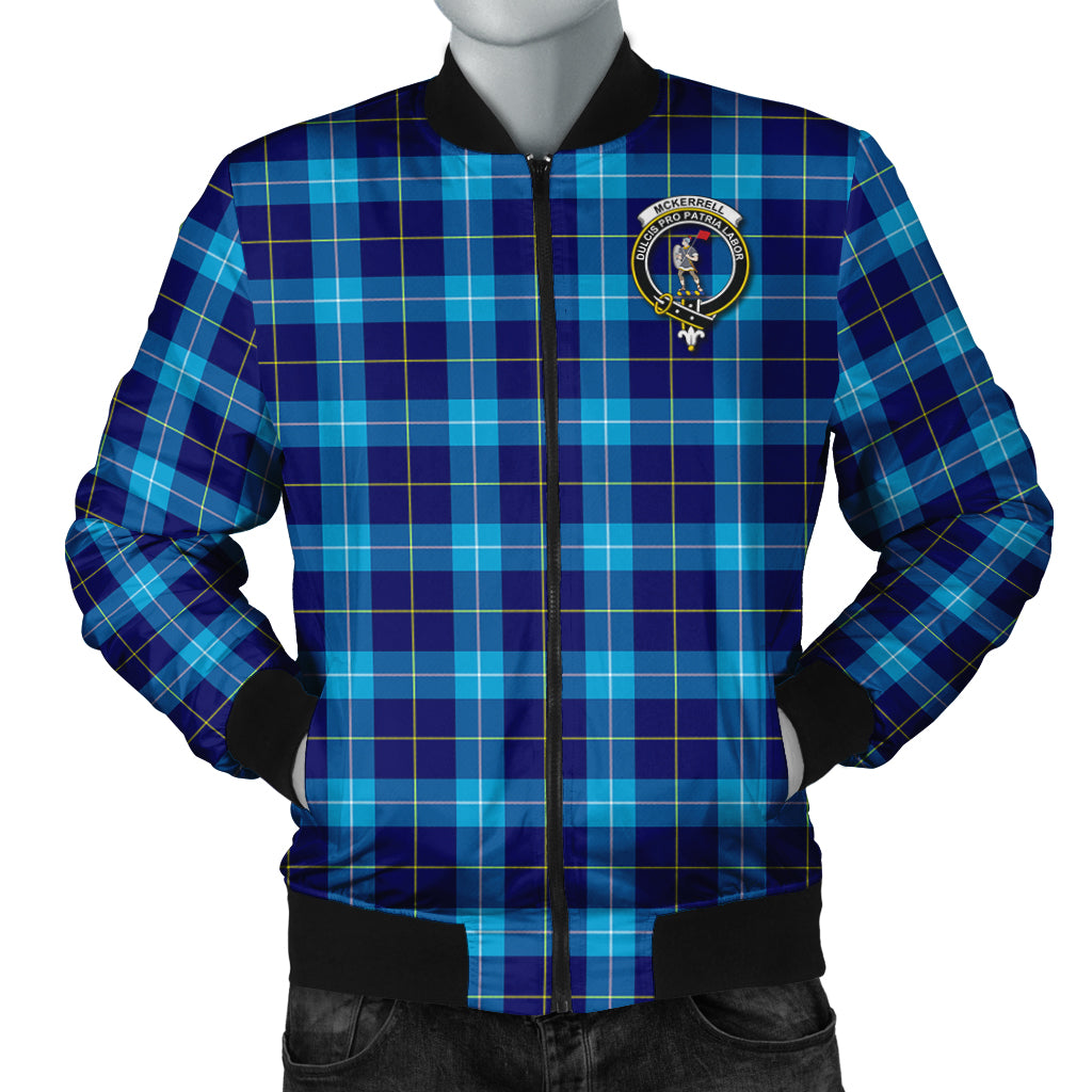 McKerrell Tartan Bomber Jacket with Family Crest Unisex - Tartan Vibes Clothing